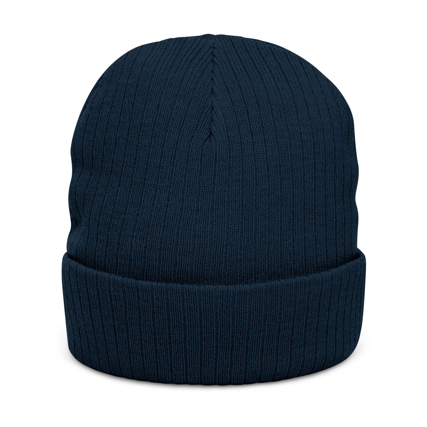 Embroidered Ghost Phase Ribbed Beanie