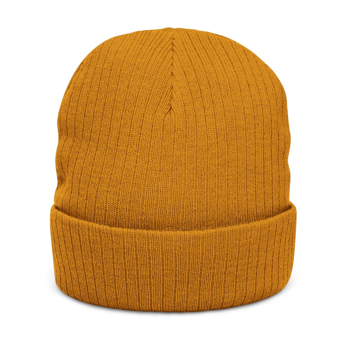 Embroidered Ghost Phase Ribbed Beanie